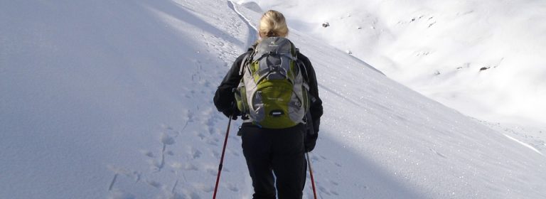 Snow meets the glide and fly.