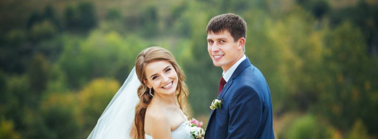 Gorgeous groom bride