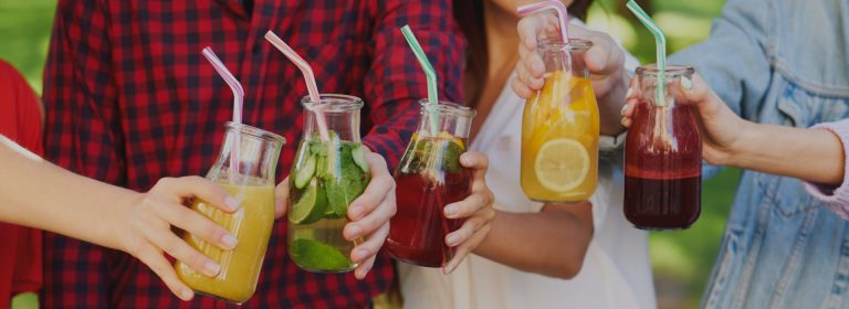 Freshly juice squeezed happiness
