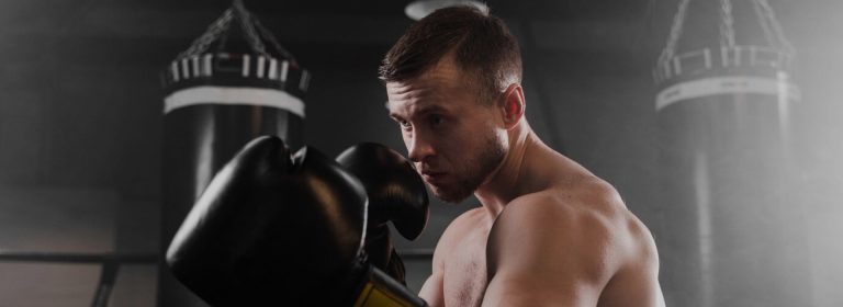 Handsome Confident Caucasian Boxer