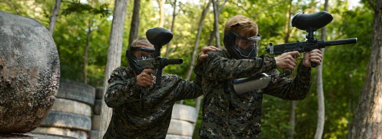Paintball is happy place and walking on sunshine